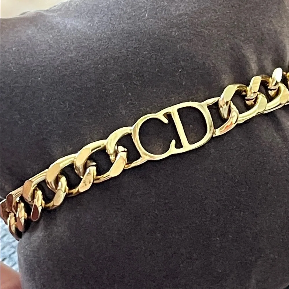 Authentic Christian Dior Gold Chain Bracelet!!! - Picture 1 of 14